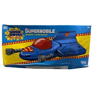 DC Super Powers Supermobile Supermans Action Vehicle 12+ blue red READ